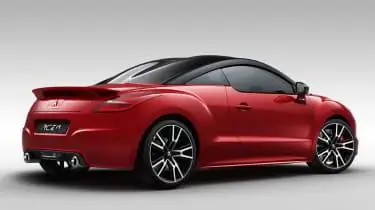 Peugeot RCZ R красный сзади