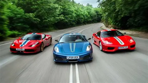 Специальные легкие автомобили Ferrari - 458 Speciale vs 430 Scuderia vs 360 Challenge Stradale
