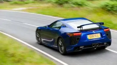 Трибьют-видео Lexus LFA синий спойлер вверх