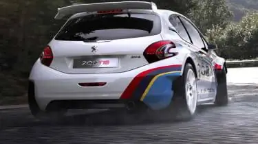 Peugeot 208 T16 на Пайкс-Пик 2013, вид сзади