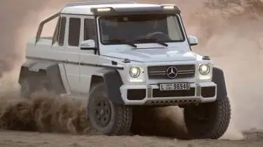 Mercedes G63 AMG 6x6 шестиколесный автомобиль