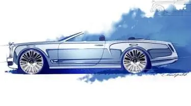 Крыша Bentley Mulsanne Convertible Concept опущена