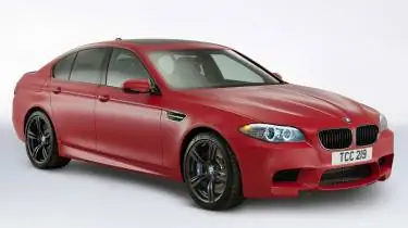 Новый BMW M5 M Performance Edition морозно-красный