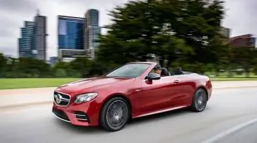 Mercedes-AMG E53 Cabriolet США - передняя четверть