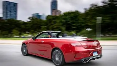 Mercedes-AMG E53 Cabriolet США - задняя четверть