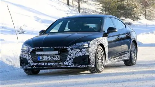 Audi A5 Sportback с обновленным дизайном попал на тесты перед показом
