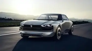 Концепт Peugeot e-Legend - передняя четверть Концепт Peugeot e-Legend - передняя четверть