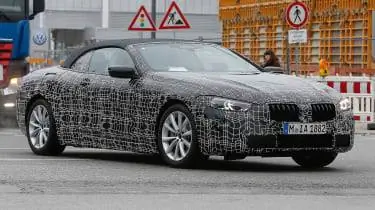 BMW 8-series Cabriolet шпионили - четверть
