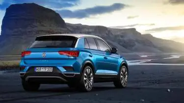 VW T-Roc - Синяя задняя часть