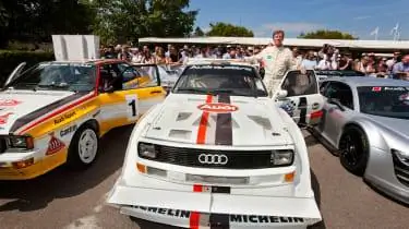 Audi Sport Quattro S1 и Вальтер Рёль