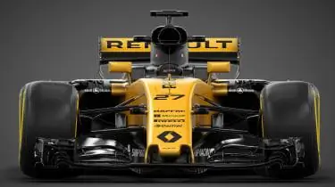 Renault Sport R. S.17 Автомобиль Формулы-1 2017 года в лоб