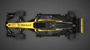 Renault Sport R. S.17 2017 Автомобиль Формулы-1 над головой