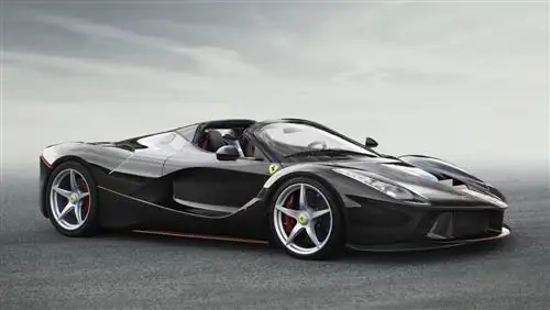 Ferrari показала первые изображения LaFerrari с откидным верхом, способного разгоняться до 217 миль в час