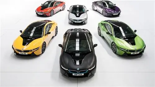 Варианты окраски BMW i8 стали намного интереснее