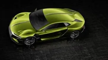 DS E-Tense - сбоку