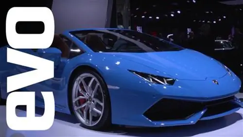 Смотреть - Lamborghini Huracan LP 610-4 Spyder: дебют родстера со скоростью 201 миль в час во Франкфурте