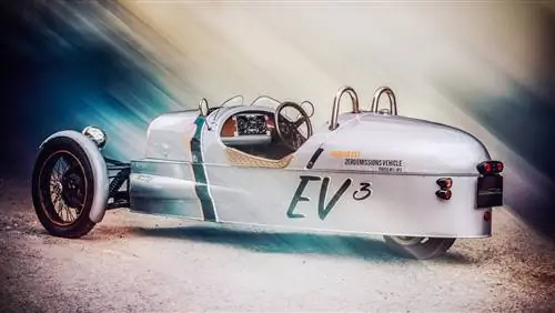 Концепт Morgan 3 Wheeler EV3 - ретро-электромобиль