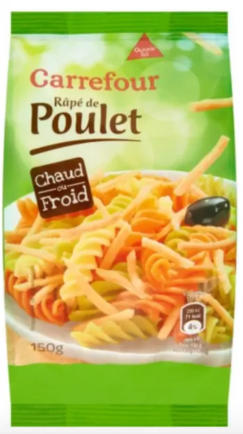 отзыв продукции, тертая курица, Carrefour