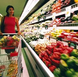 Французская еда и еда из супермаркета