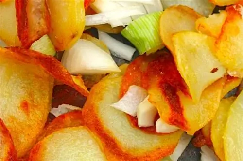 Картофель, приготовленный с сардиновым маслом