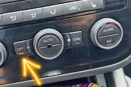 «Кнопка выключения кондиционера в машине»