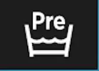 Символ стиральной машины для предварительной стирки