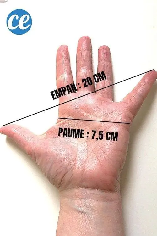 Измерьте без метра ладонью или пролетом