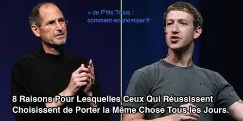Стив Джобс и Марк Цукерберг каждый день носят одну и ту же одежду