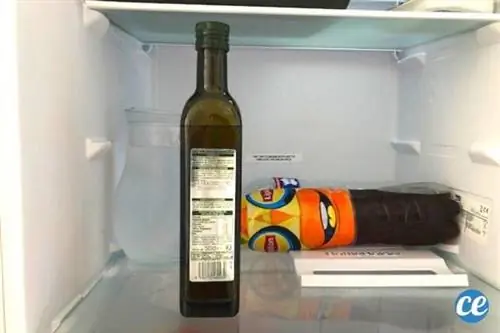 Растительное масло в холодильнике