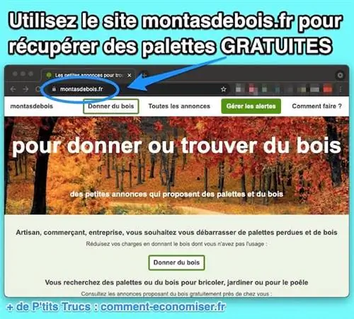 На сайте montasdebois.fr можно найти бесплатные деревянные поддоны.