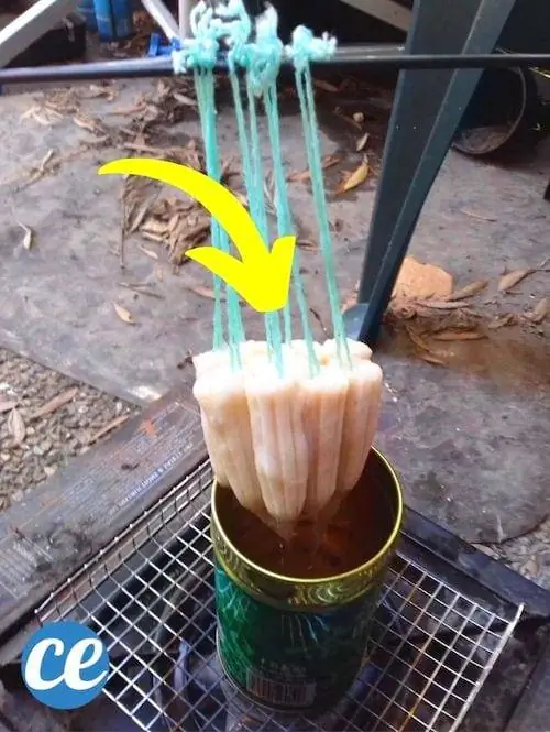 Пропитанные воском тампоны для разжигания огня.