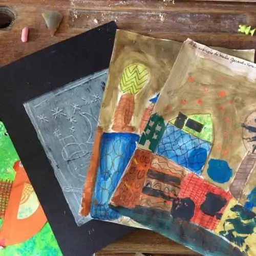 использовать детские рисунки для упаковки подарков