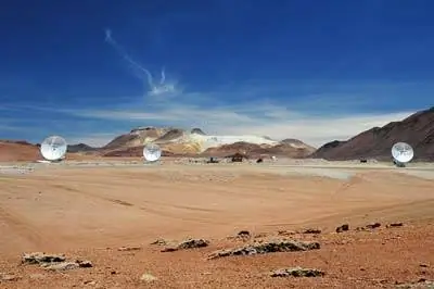 Совместная работа антенны в обсерватории ALMA