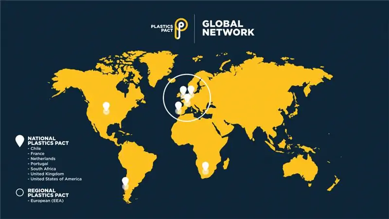 Сеть Plastics Pact объединяет инициативы и организации со всего мира, все они работают над реализацией общего видения системы пластмасс, которая удерживает пластмассы в экономике и вне окружающей среды.