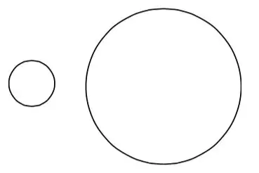 Маленький круг и большой круг