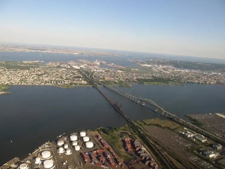 вид с воздуха на магистраль Нью-Джерси