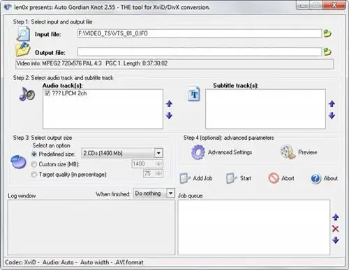 Преобразование DVD в Avi