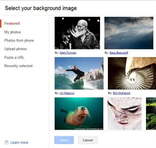выбрать фон gmail выбрать фон gmail