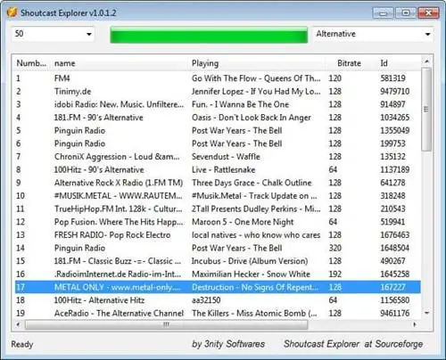 Shoutcast Explorer: поиск и загрузка радиостанций локально