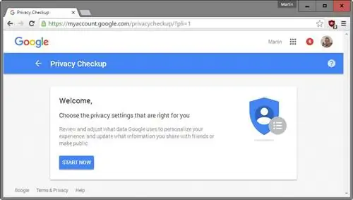 Проверка конфиденциальности Google Проверка конфиденциальности Google