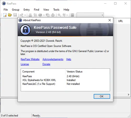 Обновление KeePass 2.48 включает обновленный формат файла базы паролей