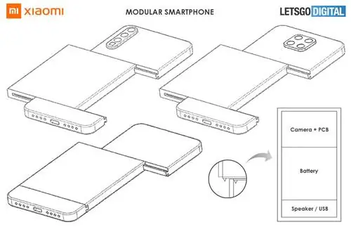 Патент Xiaomi на модульный смартфон