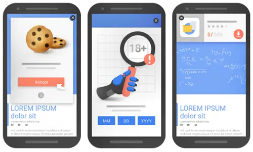 межстраничные объявления - допустимо