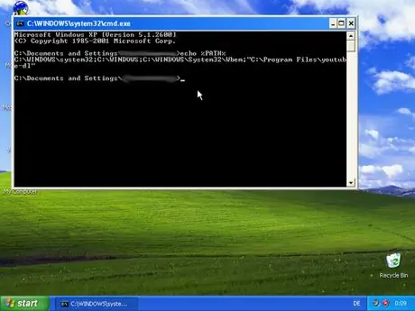 Путь эха команды Windows envvar