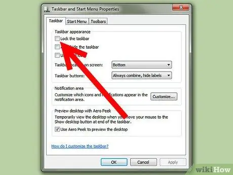 Переместите панель задач в верхнюю часть экрана в Windows, шаг 3