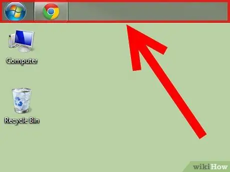 Переместите панель задач в верхнюю часть экрана в Windows. Шаг 5