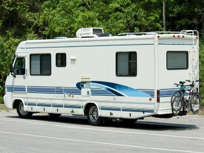 A front-mount receiver would allow those bicycles to move to the front end of this RV A front-mount receiver would allow those bicycles to move to the front end of this RV