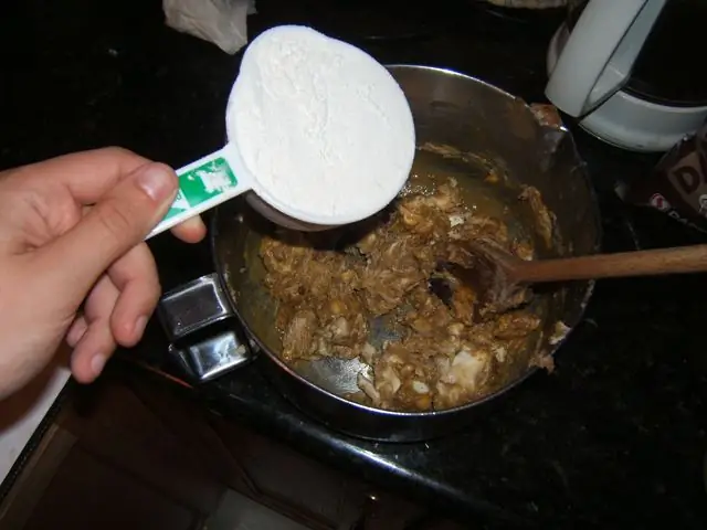 Смешайте муку