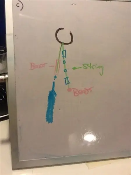 Поддельное кольцо для уха + волосы