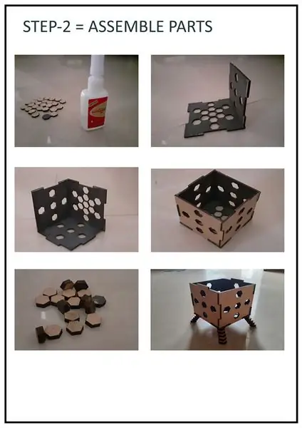 Соберите коробку и опоры